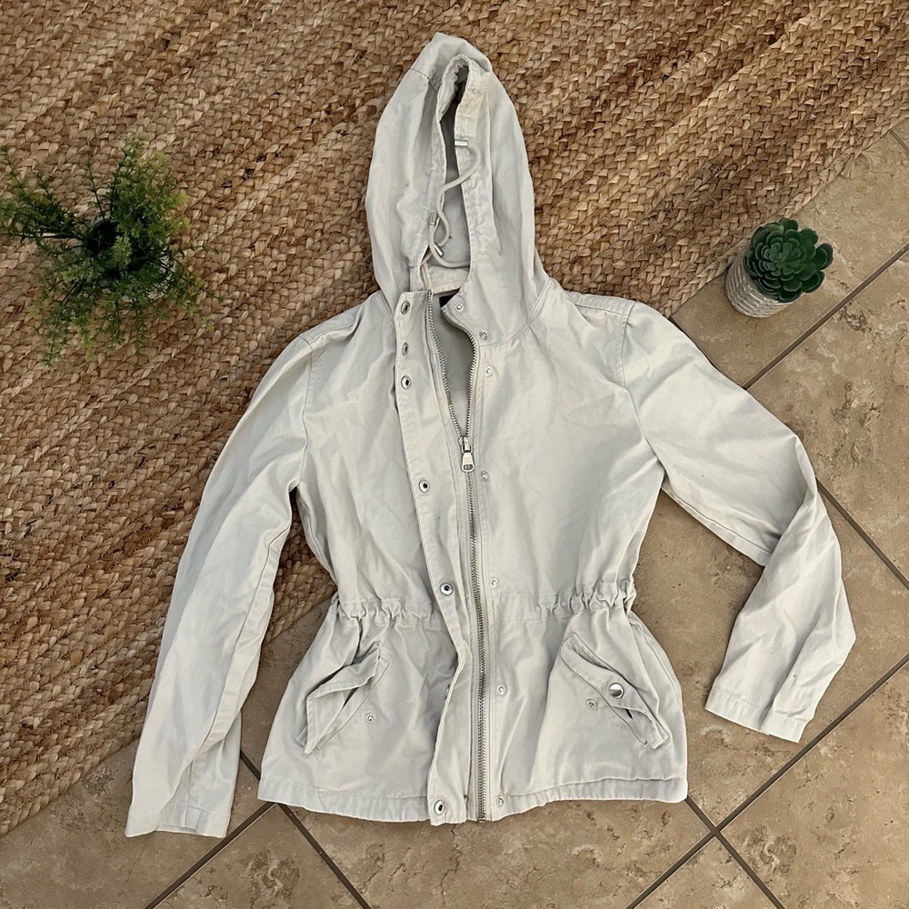 Forever 21 Light Gray Utility Jacket